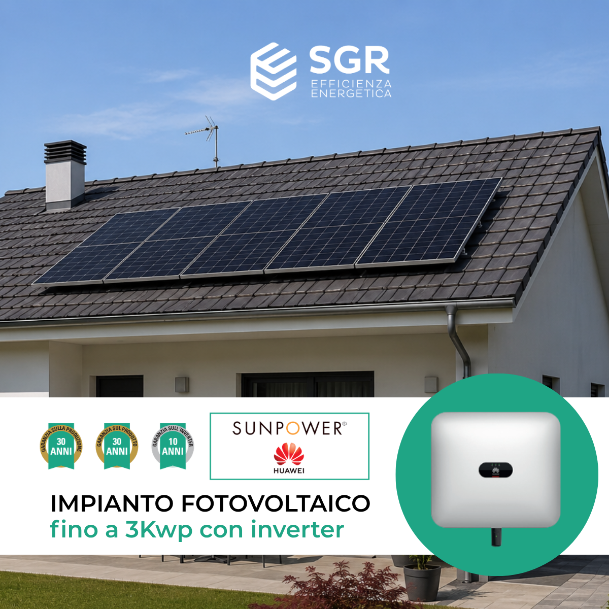 Fotovoltaico 3KW + inverter