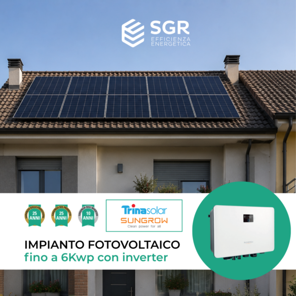 Fotovoltaico 6KW + inverter